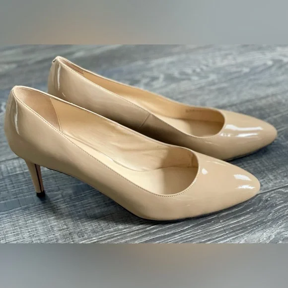 Cole Haan Nude Patent Leather Heels - Picture 2 of 10